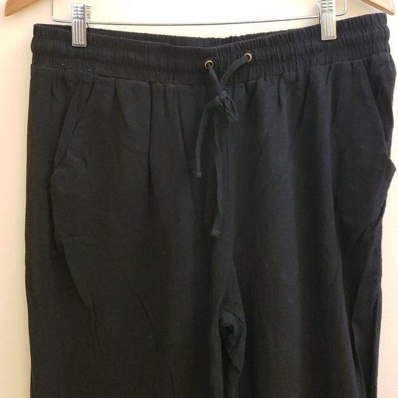 Women's Unbranded Black Lightweight Polyester Pants, Straight Leg, Size XL - Picture 1 of 8